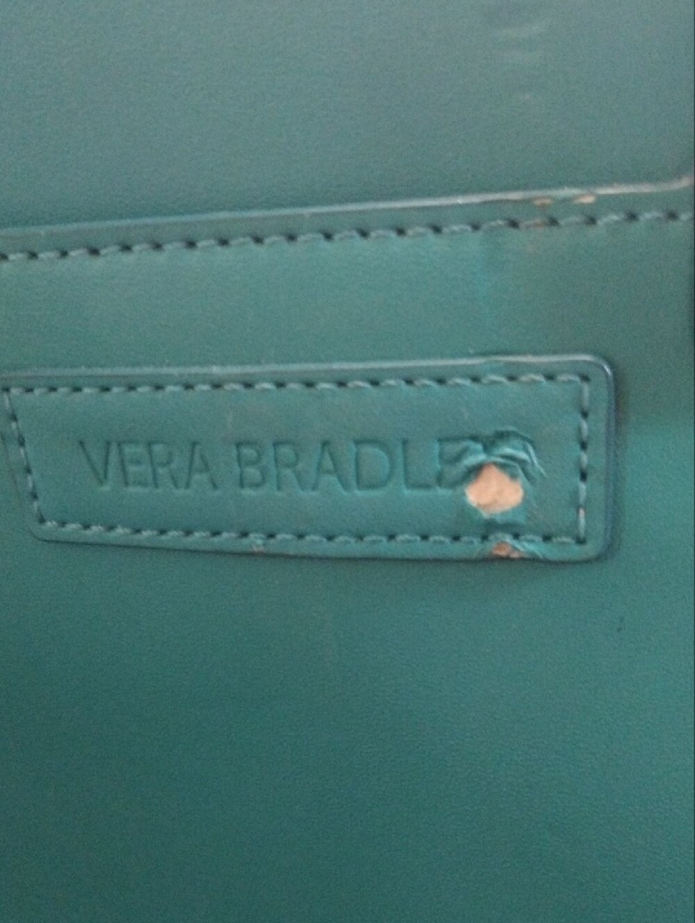 Vera Bradley Teal Satchel with Removable Shoulder Strap - Picture 2 of 12